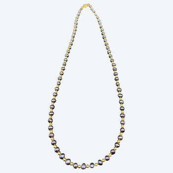 NECKLACE CULTURED PEARLS AND GOLD