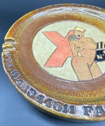 EROTIC ADVERTISING ASHTRAY 1970