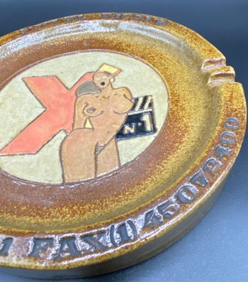 EROTIC ADVERTISING ASHTRAY 1970