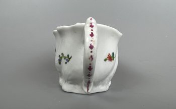 A Late 18thc Caughley Polychrome low Chelsea Ewer c.1790