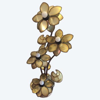 Lampe Fleur Maison Jansen Circa 70