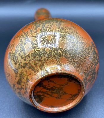 JAPANESE PATINATED BRONZE SOLIFLORE