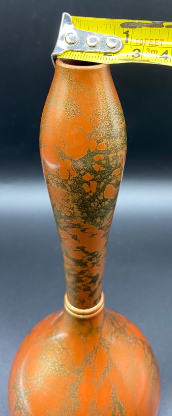 JAPANESE PATINATED BRONZE SOLIFLORE