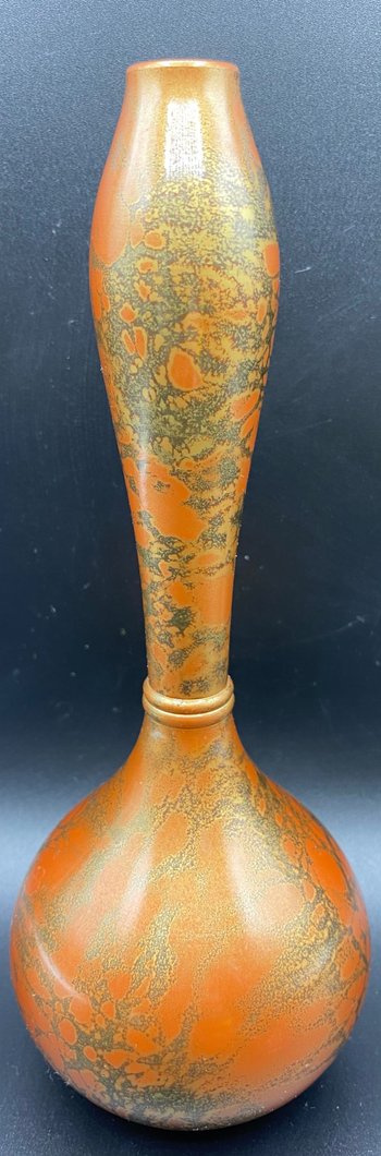 JAPANESE PATINATED BRONZE SOLIFLORE