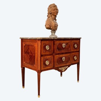 Chest of Drawers In marquetry Louis XVI period About 1770