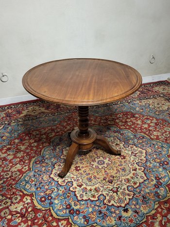 Table guéridon en acajou Louis Philippe