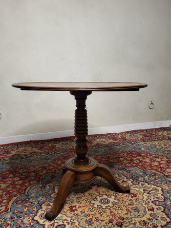 Table guéridon en acajou Louis Philippe