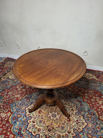 Table guéridon en acajou Louis Philippe