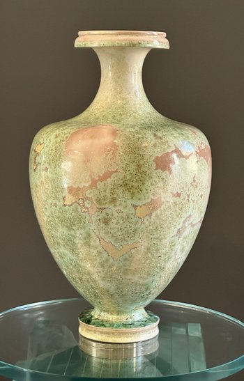 Manifattura Nationale De Sèvres, Vaso in Porcellana Cristallizzazione Periodo Art Nouveau