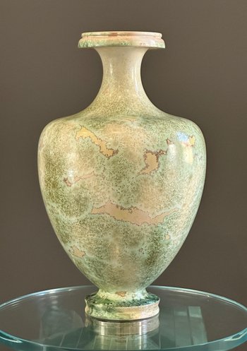 Manifattura Nationale De Sèvres, Vaso in Porcellana Cristallizzazione Periodo Art Nouveau