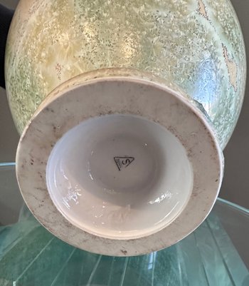 Manifattura Nationale De Sèvres, Vaso in Porcellana Cristallizzazione Periodo Art Nouveau