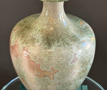 Manifattura Nationale De Sèvres, Vaso in Porcellana Cristallizzazione Periodo Art Nouveau