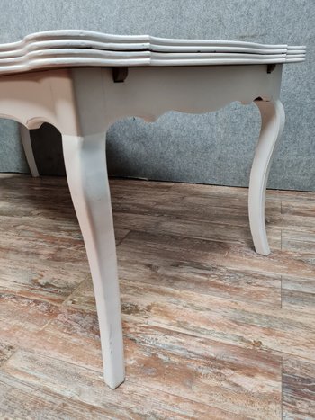 Table (300cm) Louis XV style rocaille in lacquered wood circa 1950