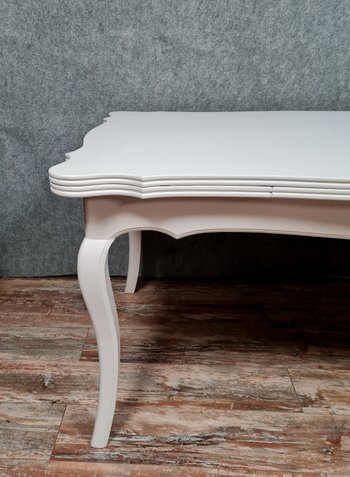Table (300cm) Louis XV style rocaille in lacquered wood circa 1950