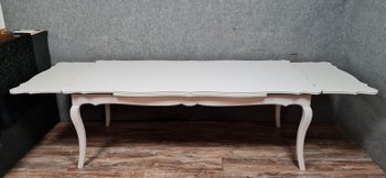 Table (300cm) Louis XV style rocaille in lacquered wood circa 1950