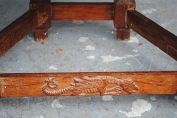 Serie Di 4 Poltrone Stile Gotico In Palissandro