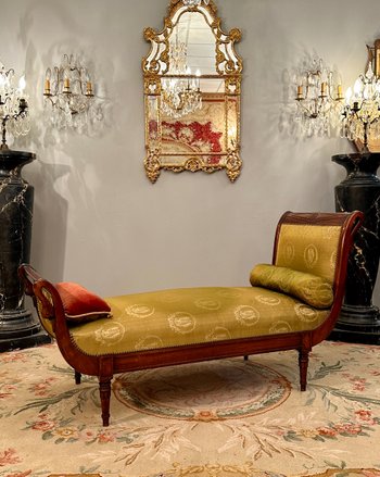Jacob Frères, Letto Meridian Rest In Mogano Periodo Direttorio 1795 Circa