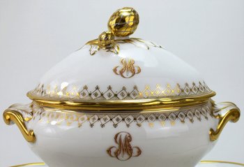 Servizio da dessert in porcellana di Parigi. XIX