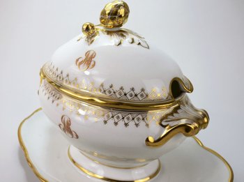 Servizio da dessert in porcellana di Parigi. XIX