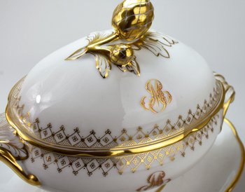 Servizio da dessert in porcellana di Parigi. XIX