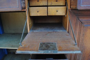 Large Furniture Liégeois De Sachristie XVIIIth In Oak