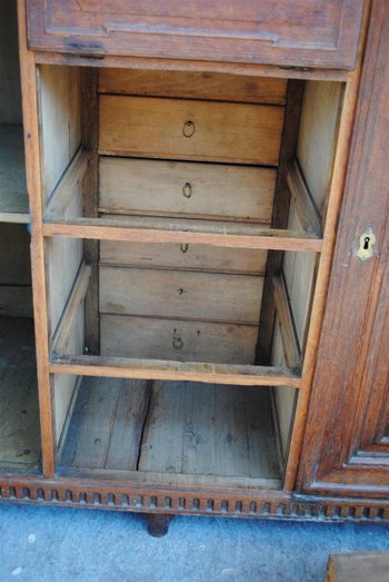 Large Furniture Liégeois De Sachristie XVIIIth In Oak