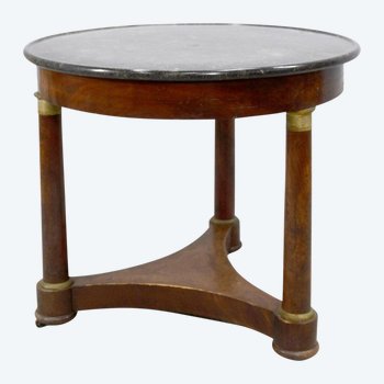 Empire mahogany pedestal table top 19th century