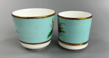  19thc Aesthetic Period tea/coffee service. Prob. Davenport dec by Williamsons. 