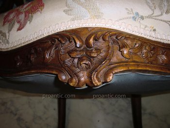 Paire De Fauteuils Louis XV 19ème