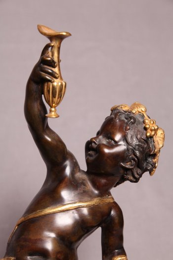 Paire De Bacchus En Bronze d'époque 19ème