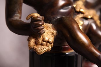 Paire De Bacchus En Bronze d'époque 19ème