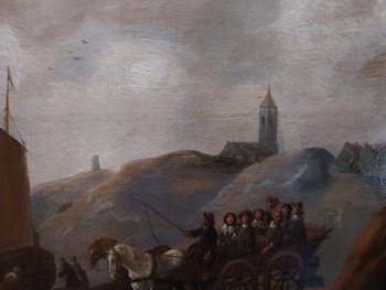 Sale of fish on the beach of Scheveningen