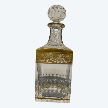 Saint Louis - Gold Crystal Thistle Whiskey Carafe