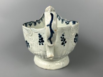 A James Pennington Liverpool gadroon moulded sauceboat  c1768-73