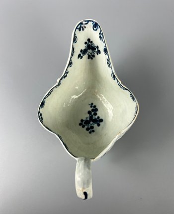 A James Pennington Liverpool gadroon moulded sauceboat  c1768-73