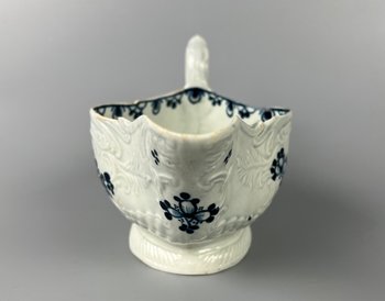 A James Pennington Liverpool gadroon moulded sauceboat  c1768-73