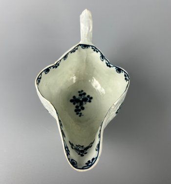 A James Pennington Liverpool gadroon moulded sauceboat  c1768-73