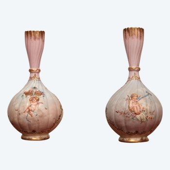 Pair Of 19th Century Porcelain Vases