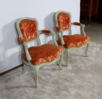 Paire de petits Cabriolets, style Louis XV – XIXe
