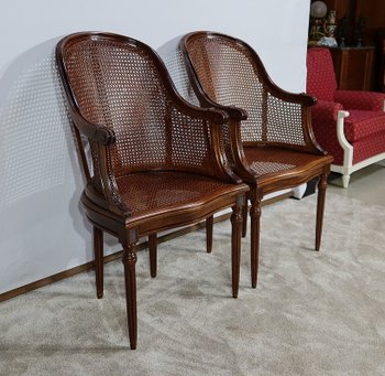 Paire de Fauteuils en Acajou, style Louis XVI – Début XXe