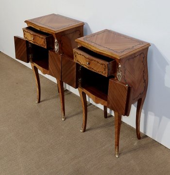 Paire de Petits Meubles de Salon, style Louis XV – Début XXe