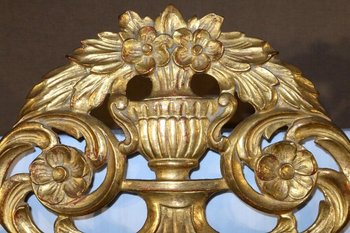 Goldener Holzspiegel im Stil Louis XVI - Anfang des 20. Jahrhunderts
