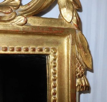 Goldener Holzspiegel im Stil Louis XVI - Anfang des 20. Jahrhunderts