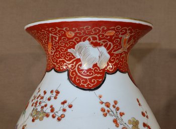 Grande vaso in porcellana giapponese - Fine del XIX secolo