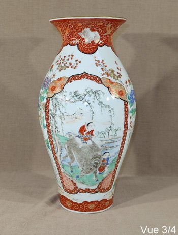 Grande vaso in porcellana giapponese - Fine del XIX secolo