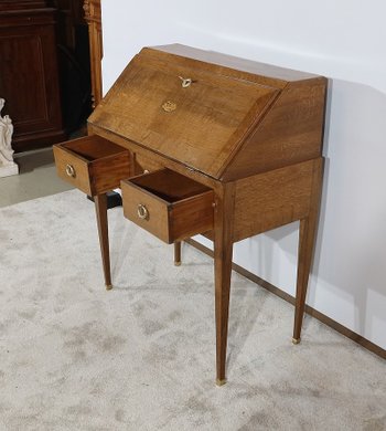 Small Bureau de Pente in oak, Directoire style - 2nd part of the 19th century