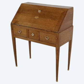 Kleines Bureau de Pente aus Eiche im Directoire-Stil - 2. Teil des 19. Jahrhunderts