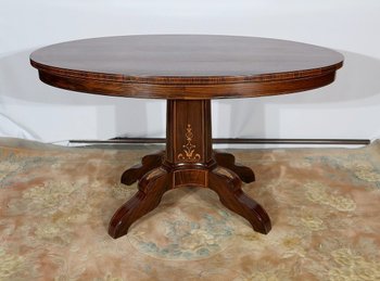 Guéridon Ovale en Palissandre, époque Charles X – Début XIXe