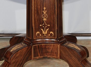 Guéridon Ovale en Palissandre, époque Charles X – Début XIXe