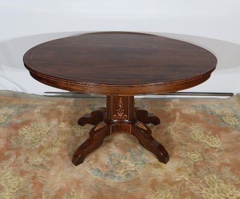 Guéridon Ovale en Palissandre, époque Charles X – Début XIXe